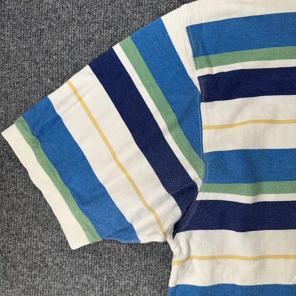 Vintage Men’s 90’s Y2K Disney Store Striped Polo Shirt Tiger Winnie The Pooh 2XL - Picture 5 of 8